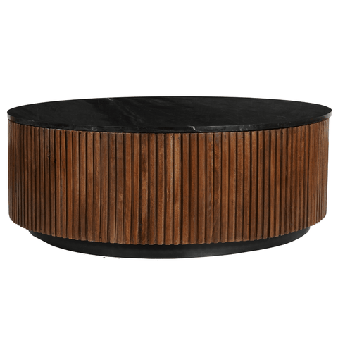 Mango Wood Coffee Table Round Austin 105 cm Mahom