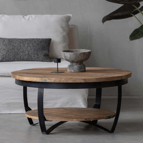 Mango wood coffee table Bakersfield 65 cm Mahom 