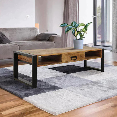 Mango wood coffee table Anaheim 120 cm Mahom