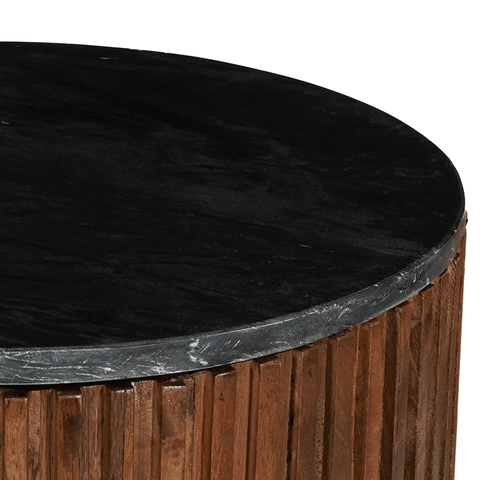 Mango Wood Coffee Table Round Austin 40 cm Mahom