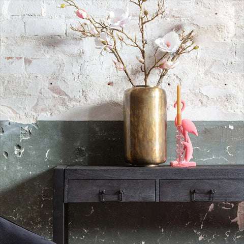 Mangohouten Sidetable Atlanta Black 2 lades 120 cm Mahom