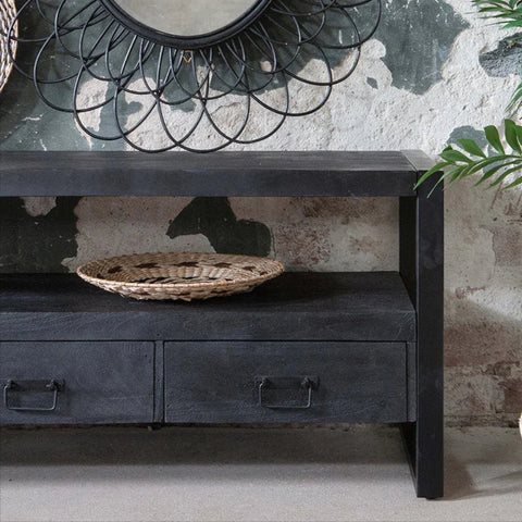 Mangohouten TV Meubel Fresno Black 220 cm Mahom