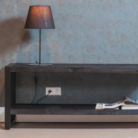 Mangohouten TV Meubel Montana Black 150 cm Mahom