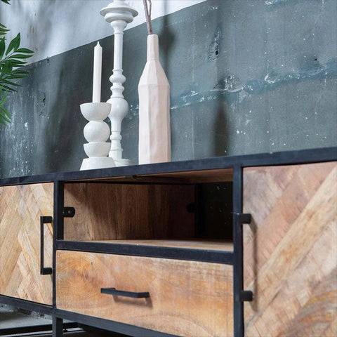 Mangohouten TV Meubel New Haven 210 cm Mahom