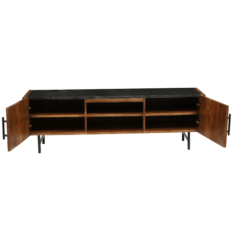 Mango wood TV unit Tucson 140 cm Mahom