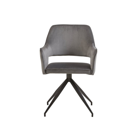 Dining room chair Paris Gray with black Mahom base