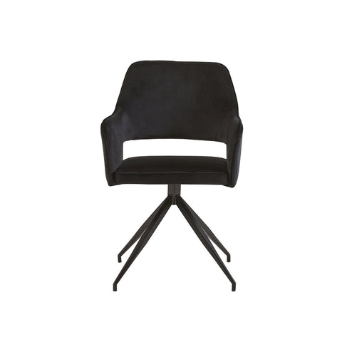 Dining room chair Paris Black with black Mahom base