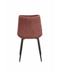 Eetkamerstoel Nice Roze met zwart onderstel Mahom
