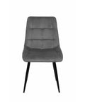 Eetkamerstoel Nice Grijs met zwart onderstel Mahom