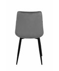 Eetkamerstoel Nice Grijs met zwart onderstel Mahom