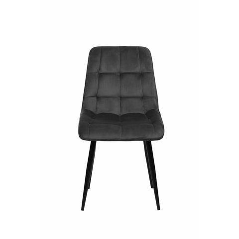 Dining room chair Nice Anthracite with black Mahom base