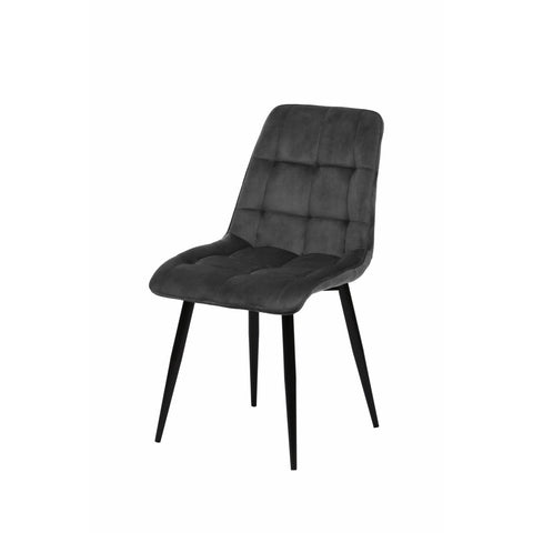 Dining room chair Nice Anthracite with black Mahom base