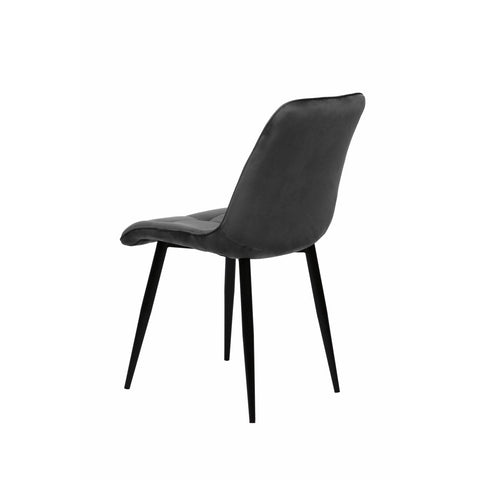 Dining room chair Nice Anthracite with black Mahom base