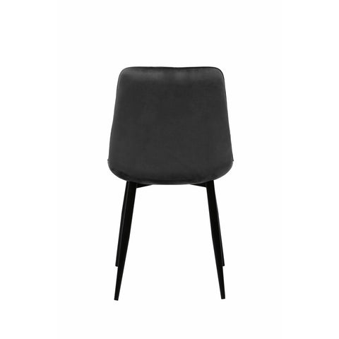 Dining room chair Nice Anthracite with black Mahom base