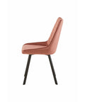 Eetkamerstoel Reims Roze met zwart onderstel Mahom