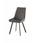 Eetkamerstoel Reims Grijs met zwart onderstel Mahom