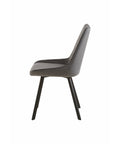 Eetkamerstoel Reims Grijs met zwart onderstel Mahom