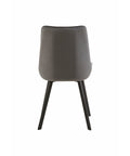 Eetkamerstoel Reims Grijs met zwart onderstel Mahom