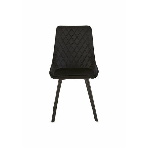 Dining room chair Reims Black with black Mahom base