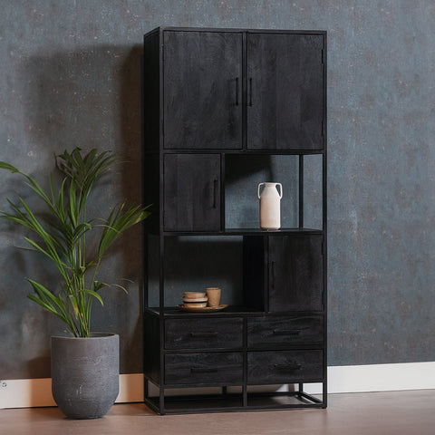 Mango wood shelving unit Florence 90 cm Mahom