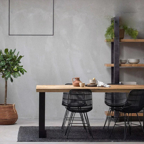 Mangohouten Eettafel Cleveland Rechthoek 240x100 cm Mahom