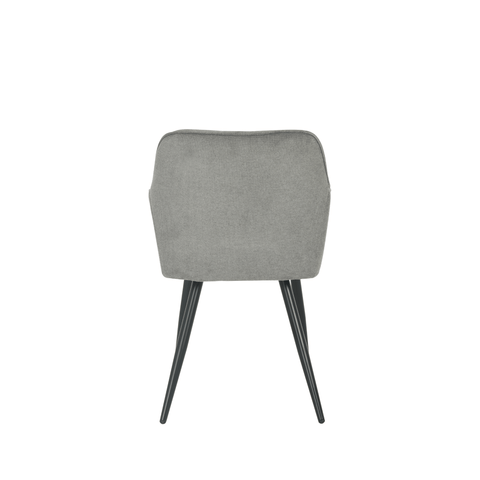 Dining room chair Rouen Dark gray with black Mahom base