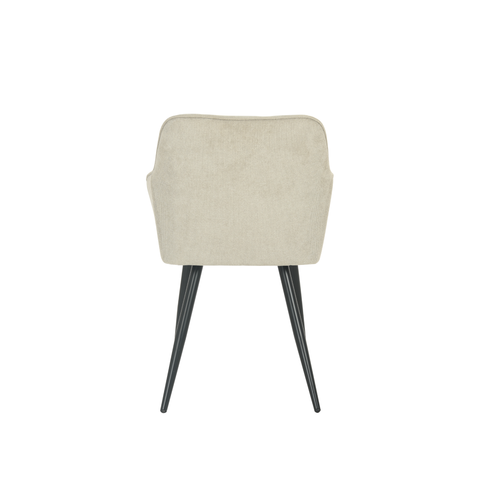 Dining room chair Rouen Sand black base Mahom